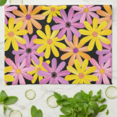 Gerbera-bloesem, achtergrond theedoek (Gevouwen)