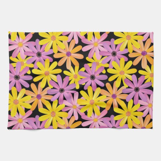 Gerbera-bloesem, achtergrond theedoek (Horizontaal)