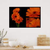 Gerbera collage poster (Keuken)