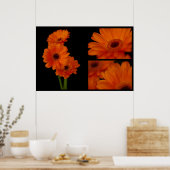 Gerbera collage poster (Keuken)