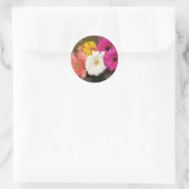 Gerbera Daisies 017 Ronde Sticker (Tas)