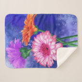 Gerbera Daisies Baby Sherpa Blanket Deken (Voorkant (horizontaal))