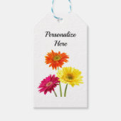 Gerbera Daisies Cadeaulabel (Voorkant)