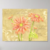 Gerbera Daisies Garden neemt kennis van Poster 7x5 (Voorkant)