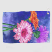 Gerbera Daisies Golf Handdoek (Horizontaal)