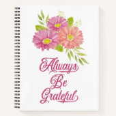 Gerbera Daisies Grateful Journal Notitieboek (Voorkant)