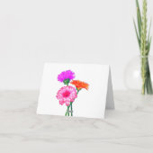 Gerbera Daisies Happy Birthday Kaart (Achterkant)