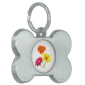 Gerbera Daisies Huisdieren Naamplaatje (Voorkant Links)