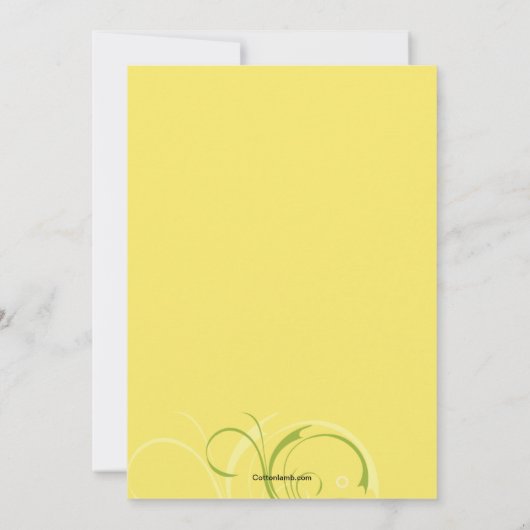 Gerbera Daisies Invitation Kaart (Achterkant)