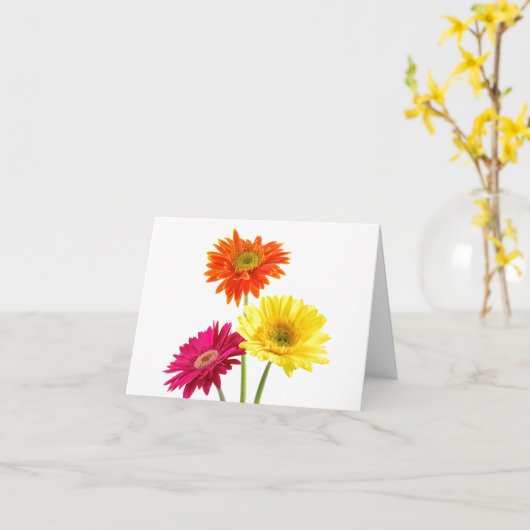 Gerbera Daisies Kaart (Gele Bloem)