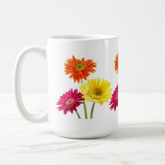 Gerbera Daisies Koffiemok (Links)