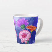 Gerbera Daisies Latte Mok (Rechterhoek)