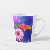 Gerbera Daisies Latte Mok (Rechts)