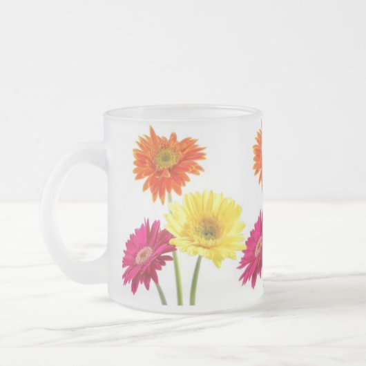 Gerbera Daisies Matglas Koffiemok (Links)