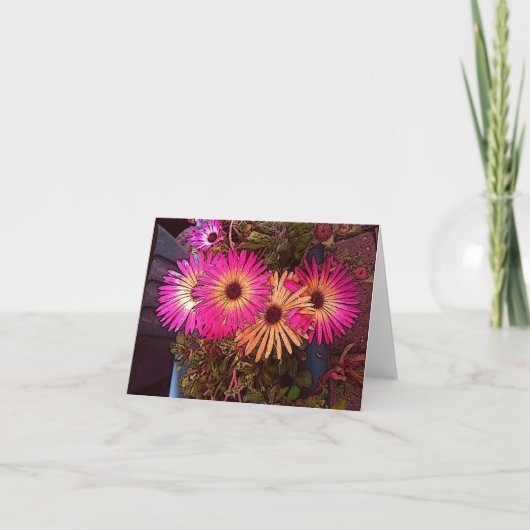 Gerbera Daisies Note Kaart (Voorkant)