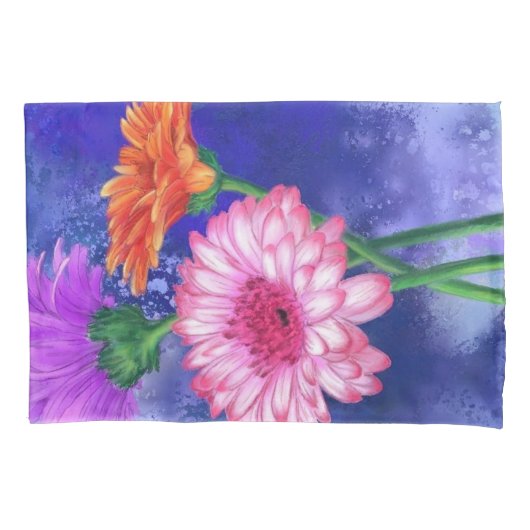 Gerbera Daisies Pillow Hoesje Kussensloop (Voorkant)