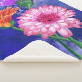 Gerbera Daisies Sherpa Blanket Deken (3/4)