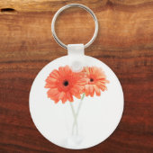 Gerbera Daisies, Sinaasappel Sleutelhanger (Voorkant)