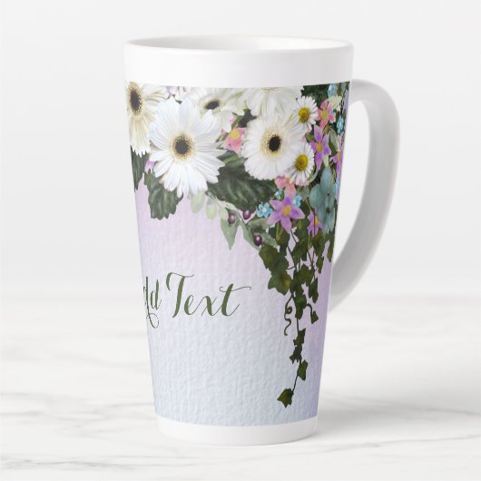 Gerbera Daisies Swag Latte Mok (Rechterhoek)