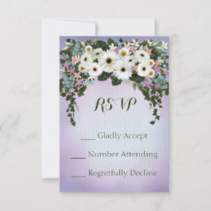 Gerbera Daisies Swag RSVP Kaartje
