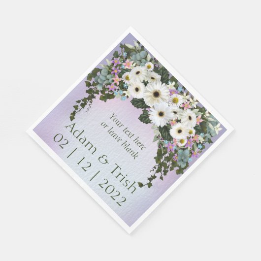 Gerbera Daisies Swag Servet (Hoek)