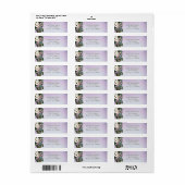 Gerbera Daisies Swag Wedding Etiket (Full Sheet)