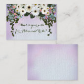 Gerbera Daisies Swag Wedding Notitiekaartje (Voorkant / Achterkant)