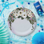 Gerbera Daisies Swag Wedding Papieren Bordje (Feest)