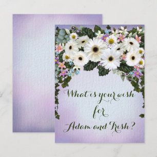 Gerbera Daisies Swag Wedding Wishes Briefkaart