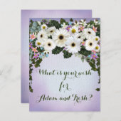 Gerbera Daisies Swag Wedding Wishes Briefkaart (Voorkant / Achterkant)