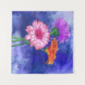 Gerbera Daisies Tapestry Wandkleed (Voorkant (horizontaal))