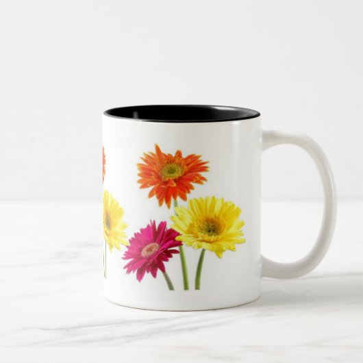 Gerbera Daisies Tweekleurige Koffiemok (Rechts)