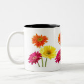 Gerbera Daisies Tweekleurige Koffiemok (Links)