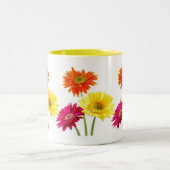 Gerbera Daisies Tweekleurige Koffiemok (Center)