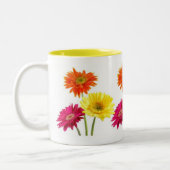 Gerbera Daisies Tweekleurige Koffiemok (Links)