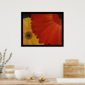 Gerbera Daisies van Original Oil op Canvas Poster (Keuken)