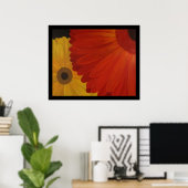 Gerbera Daisies van Original Oil op Canvas Poster (Thuiskantoor)