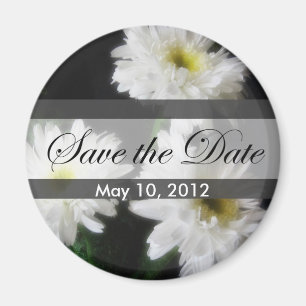 Gerbera Daisy 11 Save the Date Bruiloft Magneet