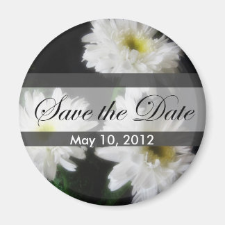 Gerbera Daisy 11 Save the Date Bruiloft Magneet