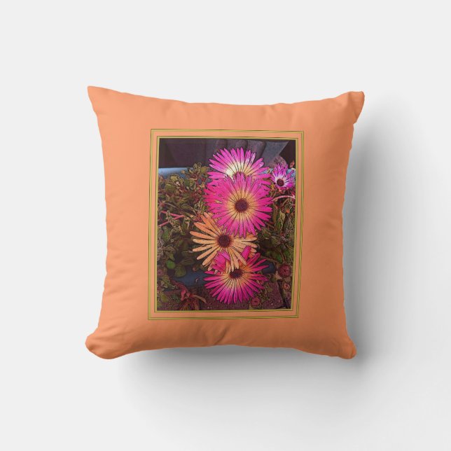 Gerbera Daisy American MoJo Kussens (Voorkant)