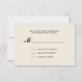 Gerbera Daisy & Barnwood Wedding RSVP (Achterkant)