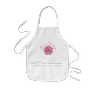 Gerbera Daisy Big Sister Apron Kinder Schort