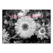 Gerbera Daisy Black & White Photography Kaart (Voorkant)