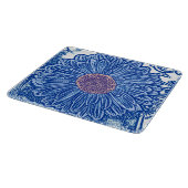Gerbera Daisy Block Print - kobalt blauw Snijplank (Hoek)