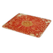 Gerbera Daisy Block Print - saffraan oranje Snijplank (Hoek)