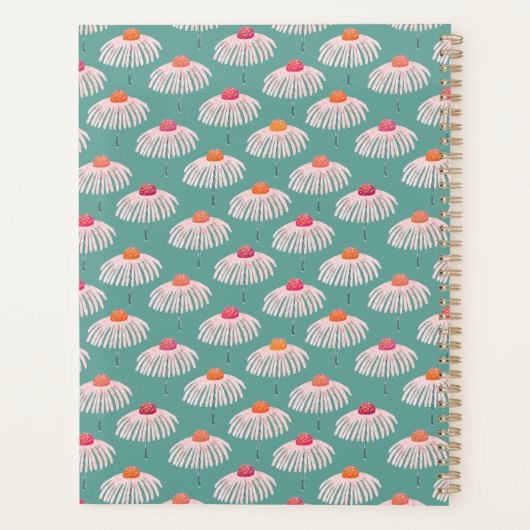 Gerbera Daisy Bloemen patroon Planner (Achterkant)