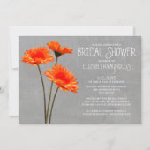 Gerbera Daisy Bridal Shower Invitations Kaart (Voorkant)