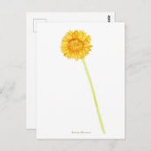 Gerbera daisy briefkaart (Voorkant / Achterkant)