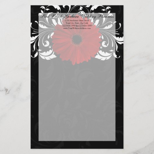 Gerbera Daisy Briefpapier (Voorkant)