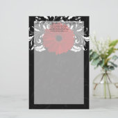 Gerbera Daisy Briefpapier (Staand voorkant)